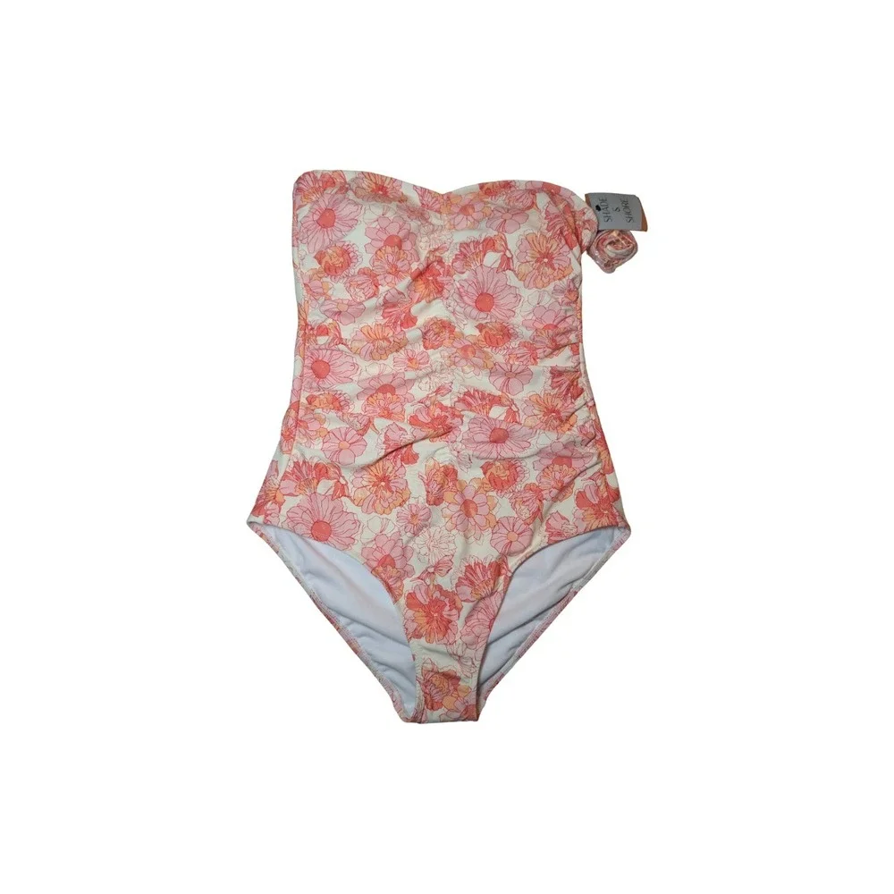 ⭐D9 Women's Floral Print Shade & Shore One Piece Swimsuit Multicolor Sz Medium